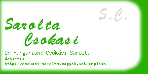 sarolta csokasi business card
