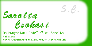 sarolta csokasi business card